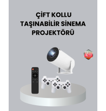 4K Wi-Fi 6 Projeksiyon Cihazı – 10.000+ Oyun Desteği, Kablosuz Bağlantı ve Çoklu Giriş Portları