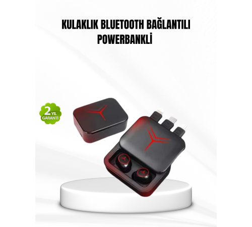 Bluetooth Powerbank Kulaklık – Kablosuz, Uzun Pil Ömrü, Dokunmatik ve Yüksek Ses Kalitesi