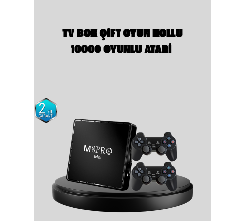 10K Ultra HD M8Pro Mini 2 – 64 GB Depolama, Android 12, Oyun ve TV Deneyimi Bir Arada