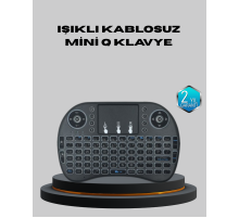Aydınlatmalı Touchpad’li Q Klavye – Türkçe Karakterli, USB Bağlantılı, Numerik Tuş Takımı