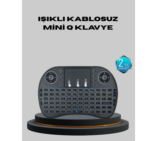 Aydınlatmalı Touchpad’li Q Klavye – Türkçe Karakterli, USB Bağlantılı, Numerik Tuş Takımı