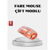 Kablosuz Çift Modlu Mouse – Bluetooth 5.0 + 2.4GHz
