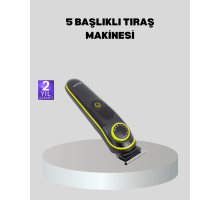 Erkek Bakım Seti – Kablosuz Şarjlı Tıraş Makinesi, Su Geçirmez ve Sessiz Motorlu