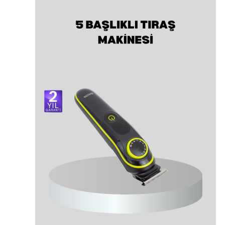 Erkek Bakım Seti – Kablosuz Şarjlı Tıraş Makinesi, Su Geçirmez ve Sessiz Motorlu