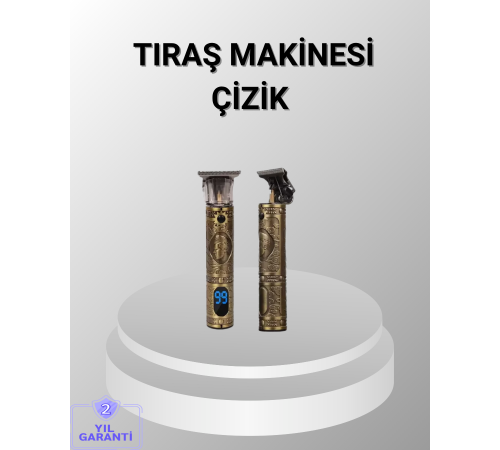 Şarjlı Kablosuz Tıraş Makinesi – 1800 mAh Batarya, Uzun Pil Ömrü, Profesyonel Sessiz Motor