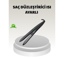 Dijital Ekranlı Isı Ayarlı Saç Düzleştirici –  Titanyum Plaka, Seyahat Dostu Tasarım