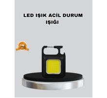 USB Şarjlı 800 Lümen LED Fener – Mini Boy, 3 Işık Modlu, Anahtarlık Tipi El Feneri