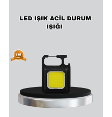 USB Şarjlı 800 Lümen LED Fener – Mini Boy, 3 Işık Modlu, Anahtarlık Tipi El Feneri