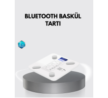 Bluetooth Akıllı Tartı – 8 Fonksiyonlu Dijital Baskül, 180 kg Kapasiteli