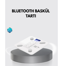 Bluetooth Akıllı Tartı – 8 Fonksiyonlu Dijital Baskül, 180 kg Kapasiteli