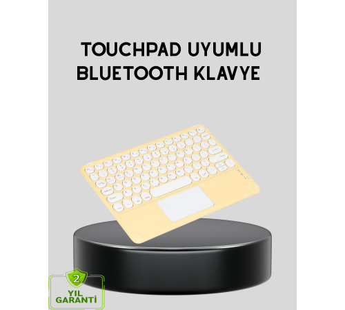 Bluetooth Kablosuz Klavye – İnce Slim Model, Tablet ve Akıllı TV Uyumlu, Sessiz Tuşlu Taşınabilir Klavye