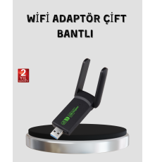 1200 Mbps Dual Band WiFi Adaptör – 5.8G & 2.4G Çift Antenli