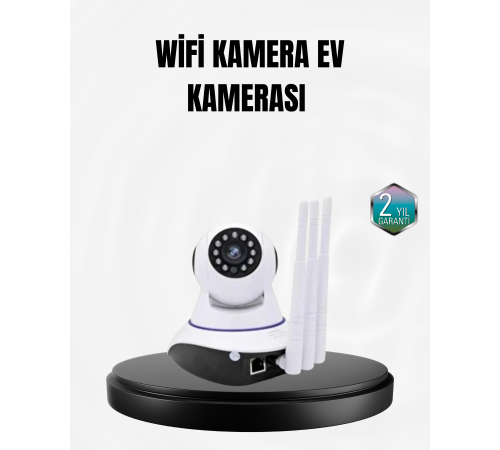 Akıllı IP Güvenlik Kamerası – 1080P HD, Gece Görüşlü, Hareket Algılamalı