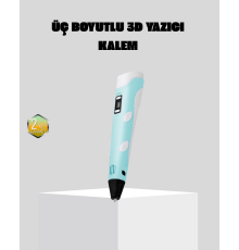 3D Kalem Ergonomik ve 1.75 mm Filament Destekli FDM Yazıcı Kalemi