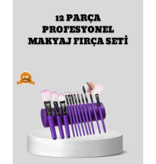12 Parça Makyaj Fırça Seti – Profesyonel ve Günlük Kullanıma Uygun
