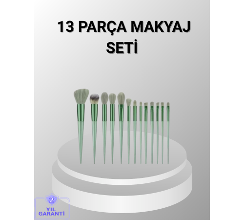 13 Parça Makyaj Fırça Seti – Ergonomik, Dökülme Yapmayan, Taşınabilir