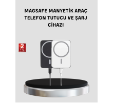MagSafe Uyumlu Kablosuz Powerbank – Güçlü Mıknatıs, Hızlı Şarj, Kompakt Tasarım