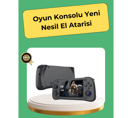 Retro ve Modern Oyun Destekli Taşınabilir Konsol 64GB Kart Dahil