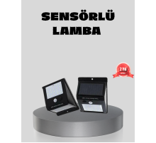 Güneş Enerjili Sensörlü Dış Mekan Duvar Lambası – 3 Modlu, 2200mAh Pil, 120° Algılama