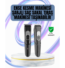 Ergonomik Tasarımlı, 3 Taraklı Profesyonel Şarjlı Saç Sakal Tıraş Makinesi