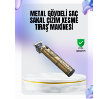 4 Kılavuz Taraklı Profesyonel Saç ve Sakal Kesme Makinesi