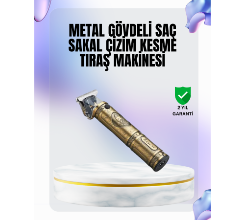 4 Kılavuz Taraklı Profesyonel Saç ve Sakal Kesme Makinesi