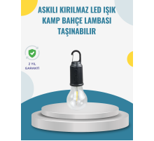 Taşınabilir Sıcak Işık Yayan Kamp Lambası