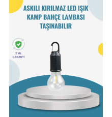 Taşınabilir Sıcak Işık Yayan Kamp Lambası