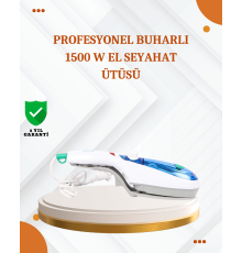 Kompakt Buharlı Ütü 1500W | Tüm Yüzeyler İçin Pratik ve Etkili