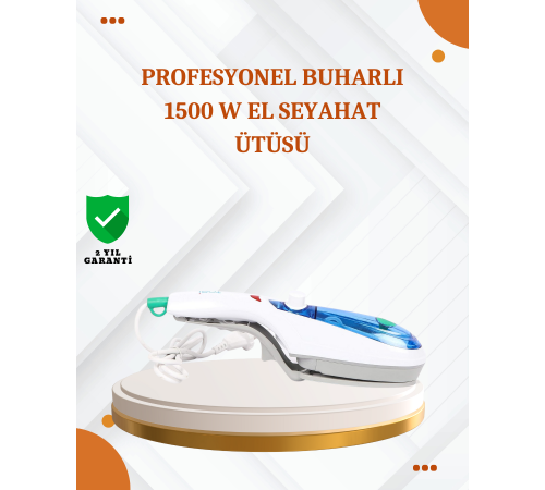 Kompakt Buharlı Ütü 1500W | Tüm Yüzeyler İçin Pratik ve Etkili