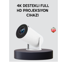 Ev Sineması Projeksiyon Cihazı – 160 ANSI Lümen, 4K Uyumlu ve Kablosuz Görüntü Aktarımı