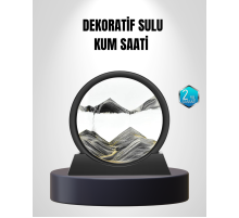 Zarif Cam Kum Saati – Ofis, Ev ve Raf Dekoru için Estetik Tasarım