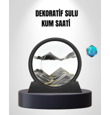 Zarif Cam Kum Saati – Ofis, Ev ve Raf Dekoru için Estetik Tasarım