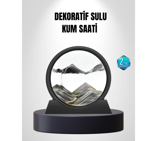 Zarif Cam Kum Saati – Ofis, Ev ve Raf Dekoru için Estetik Tasarım