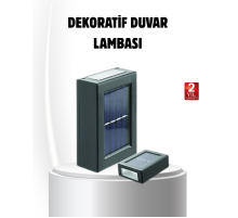 Solar Güçlü 6 LED Dış Mekan Lambası – Otomatik Aç/Kapa Işık Sensörlü Aydınlatma