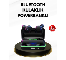 E10 Kablosuz Bluetooth Kulaklık – 3D Ses, Powerbank Şarj Kutusu