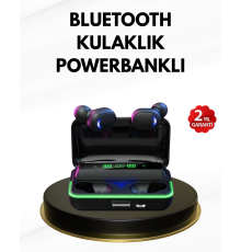 E10 Kablosuz Bluetooth Kulaklık – 3D Ses, Powerbank Şarj Kutusu