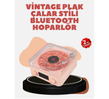 Retro Kristal Netliğinde Ses – Gece Işıklı Retro Bluetooth Hoparlör