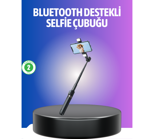 Bluetooth Selfie Çubuğu – Uzaktan Kumandalı