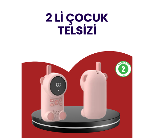 Uzun Menzilli Bebek Telsizi – VOX Modlu, Renkli LCD Ekranlı