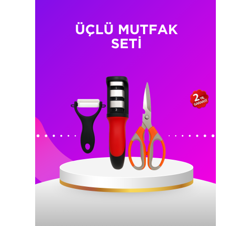 Çok Amaçlı Mutfak Makas Seti – Paslanmaz Çelik ve Ergonomik Tasarım