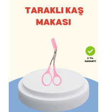 Profesyonel Taraklı Kaş Makası – Evde ve Salon Kullanımına Uygun