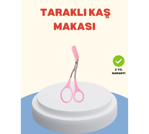 Profesyonel Taraklı Kaş Makası – Evde ve Salon Kullanımına Uygun