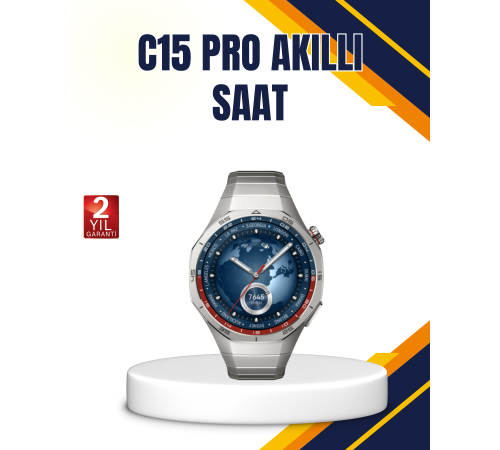 Gümüş Akıllı Saat 46mm Kasa