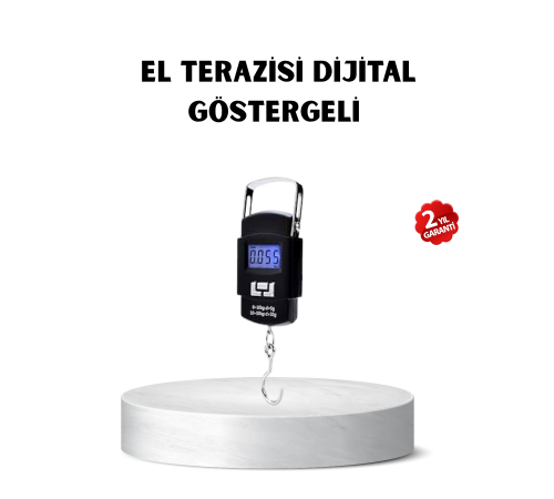 Portatif Dijital El Kantarı – Bavul, Kargo ve Paket Tartı Cihazı 50 Kg
