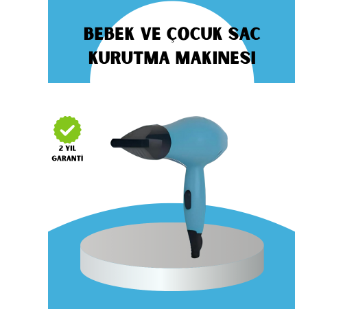 Mini Saç Kurutma Makinesi – Sessiz, Güvenli ve Hafif – Çocuklar İçin Özel Tasarım
