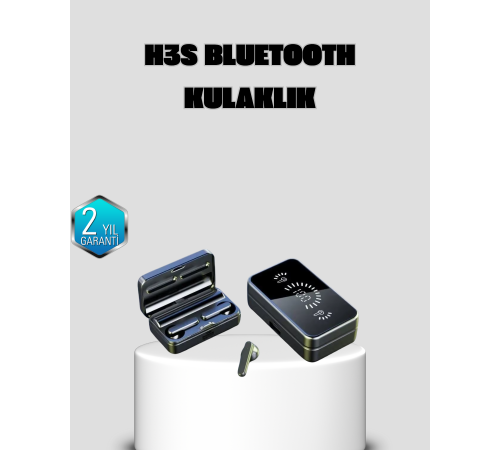 3500 mAh Şarj Kutulu Bluetooth 5.1 Kablosuz Kulaklık – Dokunmatik, Suya Dayanıklı