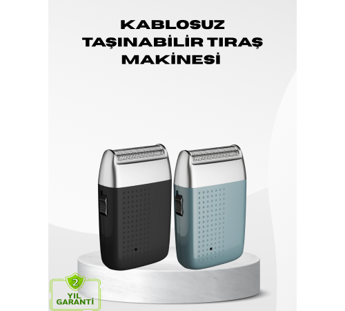 Kablosuz Şarjlı Sakal Tıraş Makinesi – Kuru Kullanım, Uzun Pil Ömrü