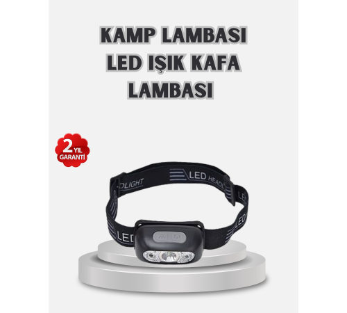 Gece Balıkçılığı İçin Ultra Parlak Şarjlı Kafa Lambası | 4 Işık Modu + USB Şarj