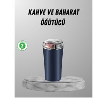 Elektrikli Kahve ve Baharat Öğütücü – Güçlü Motor, Paslanmaz Çelik Gövde, Kolay Temizlik